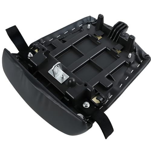 Rear Passenger Seat Pillion Cushion Fit for Yamaha YZF R1 2000 2001 - Black Synthetic Leather Replacement Pad - Motorcycle Sportbike Saddle Assembly with Strap - size: Yamaha R1 00-01