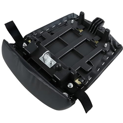 Rear Passenger Seat Pillion Cushion Fit for Yamaha YZF R1 2000 2001 - Black Synthetic Leather Replacement Pad - Motorcycle Sportbike Saddle Assembly with Strap - size: Yamaha R1 00-01
