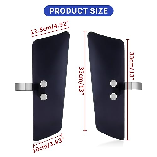 Leg Wind Deflector, PSLER Motorcycle Front Fork Wind Deflectors with Brackets for VT1100C2 Shadow Sabre, VN1500D Vulcan Classic, VL1500 Boulevard, XV1600 Road Star Classic, Smoke