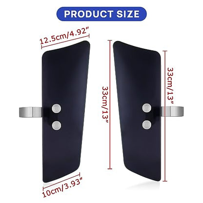 Leg Wind Deflector, PSLER Motorcycle Front Fork Wind Deflectors with Brackets for VT1100C2 Shadow Sabre, VN1500D Vulcan Classic, VL1500 Boulevard, XV1600 Road Star Classic, Smoke