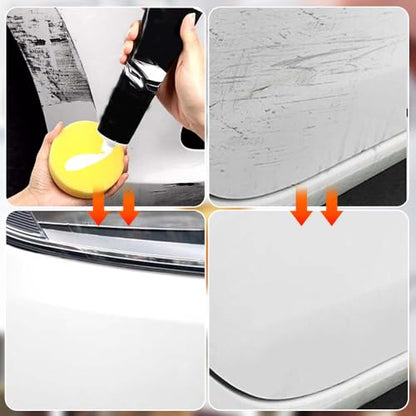 2026 New Upgrade Car Scratch Removal Wax, Scratch Remover for Vehicles with Wipe and Sponge, Car Polishing Wax Scratchs Remover, Cars Paint Scratchs Repair Kit for Deep Scratches (1 Set) - color: 1 Set