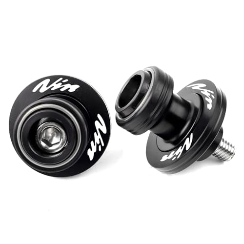 Compatible With Ninja 300 Ninja 250 ZX6R ZX10R 1998-2011 ZX12R ZX-14R Vulcan S 650 Z750 S R CNC M10X1.25 Motorcycle Swingarm Spool Sliders Rear Stand Swing Arm Sliders (Grey) - color: Grey