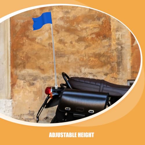Bike Handlebar Flag Pole Mount Kit 2pcs Steel and Aluminum Alloy Adjustable Height Secure Support for Dirt Bike Motorcycles Biking Safety