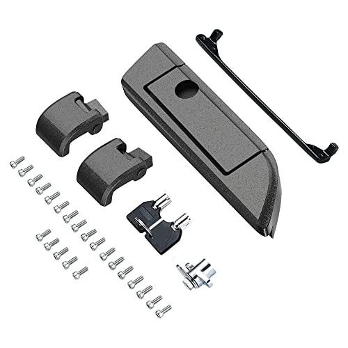 Moto Onfire Black Pearl Harley Tour Pack Latches Hinges Fit for AB Harley/Davidson Touring Razor Chopped King Tour Pak - color: Black Pearl