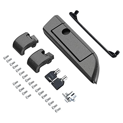 Moto Onfire Black Pearl Harley Tour Pack Latches Hinges Fit for AB Harley/Davidson Touring Razor Chopped King Tour Pak - color: Black Pearl
