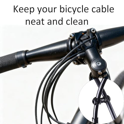 Black Bike Cable Clips - color: Black