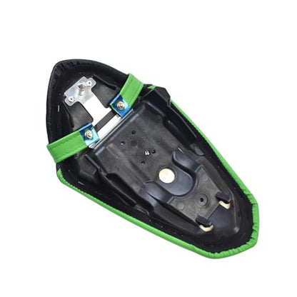Motorcycle Rear Pillion Seat for Ninja400 Z400 2018-2024 (Rear Seat-Green) | Soft PU Leather Rear Pillion Seat Pad Set Rear Pillion Seat - color: Rear Seat-Green