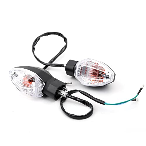 mokuo Motorcycle Front Turn Singal Assemblies Compatible with Honda Grom Msx 125 SF,12V 5W Halogen Lamp Light - color: Front