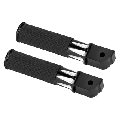 Motorcycle Passenger Foot Pegs Rear Footrest Fit for Softail Breakout 114 FXBR Deluxe FLFB Low Rider FXLR Street Bob FXBB FXDR LiveWire (Black) - color: Black