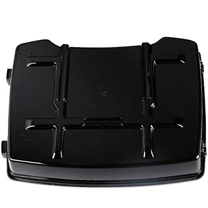 TCMT 5.5'' Black Razor Motorcycle Trunk Box w/Black Latch Keys Fits For Harley Touring 1997-2013 Road King Road Glide Street Glide Electra Glide1997-2013- Pack - color: BLack Lacthes Trunk