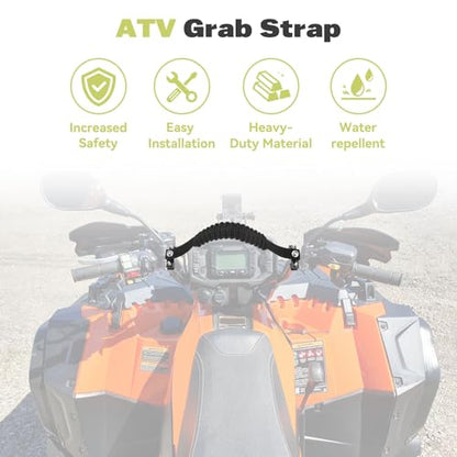 JERBOR ATV Grab Strap Universal for 0.75-1.37 Inch Handelbar for Kids Fit for Sportsman Can Am Outlander Foreman Motocycle Bike ATV