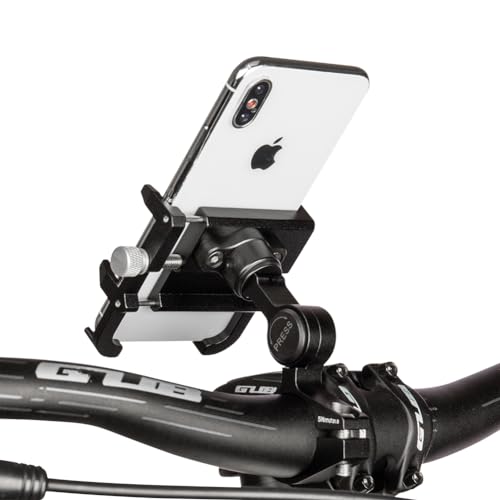 GUB PLUS21 Bicycle Motorcycle Phone Holder One Key Adjust Aluminum Bike Handlebar Mount Waterproof Phone Case Mobile Phone Mount