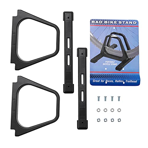 Bike Rack – Dual Bicycle Stand for Mountain, Road, or Kid’s Bikes – Indoor or Outdoor Steel Bicycle Storage – Tire Rack for Truck by RAD Cycle - style: One Bike