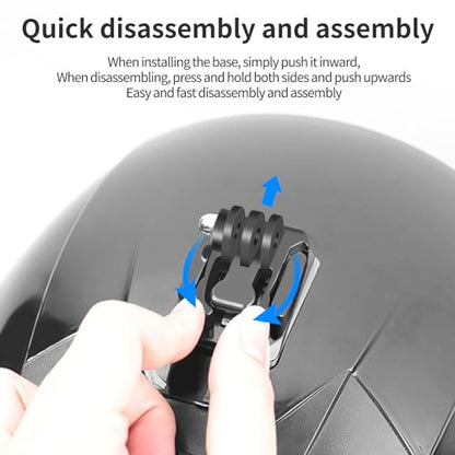 KIPYE Helmet Mount for GoPro Helmet Side Mount Top Mount Kit for Gopro Camera Hero 11/10/9/8/7/(2018)/6/5 Black,DJI Osmo Action 4/3/2,Insta360 ONE R,AKASO/Campark/YI and More