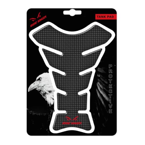 Ride Angry Premium Motorcycle Tank Pad (Carbon, Standard) - color: Carbon, size: Standard