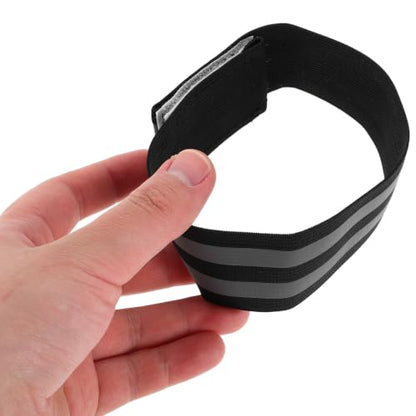 Homoyoyo 6pcs High Visibility Reflective Wrist Bands Safety Straps for Outdoor Sports and Cycling, Elastic Polyester Material Protects Wrist Joints, Lightweight Comfortable Design