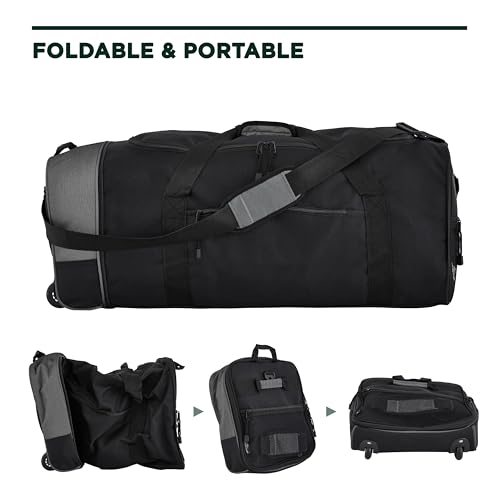Travelers Club 32" Midgard Expandable Rolling Travel Bag - color: Black