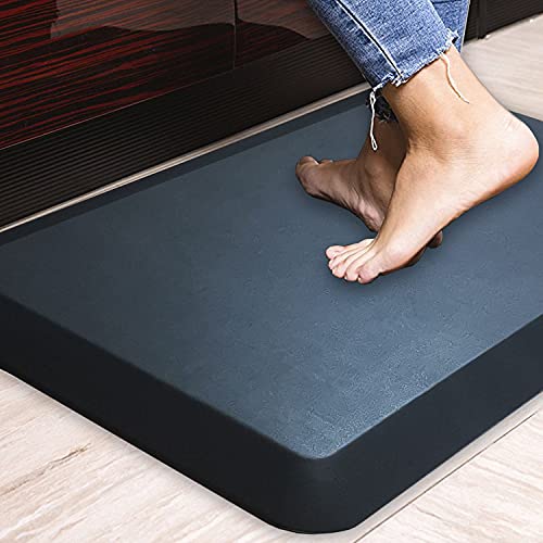 1" Extra Thick Anti Fatigue Floor Mat,Kitchen Mat, Standing Desk Mat – Comfort at Home, Office, Garage - Advanced PU Foam (Black, 30" L x 20" W) - color: Black, size: 30"L x 20"W x 1"Th