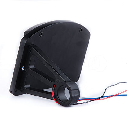 Motorcycle LED License Plate Mount Holder bracket with Tail Light Brake lights for harley Bobber Chopper - color: Black#1