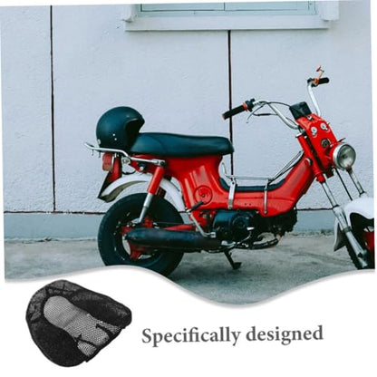 Mikinona Motorcycle Seat Cushion Mesh Seat Pad Insulated Cover for Motorbike Comfortable Ride Protection