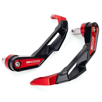 Compatible with 2025 Ninja 500 ninja500 SE 2024 Z500 Z 500 SE Aluminum Motorcycle Handguards Brake Clutch Lever Guards Protector Accessories (Red) - color: Red