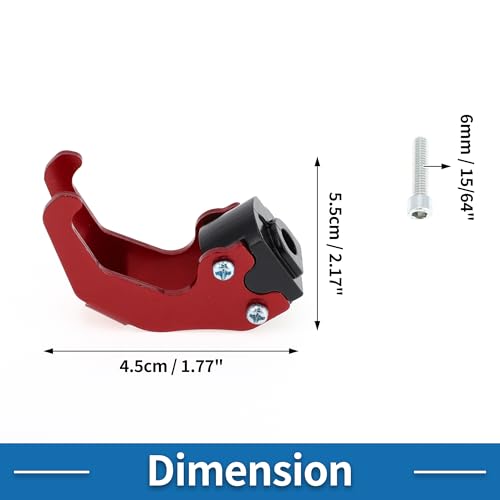 Motorcycle Handlebar Hook Helmet Gloves Luggage Hanger Claw Shaped Motorcycle Hook Aluminum Alloy Red - color: Red