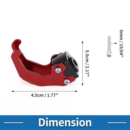 Motorcycle Handlebar Hook Helmet Gloves Luggage Hanger Claw Shaped Motorcycle Hook Aluminum Alloy Red - color: Red