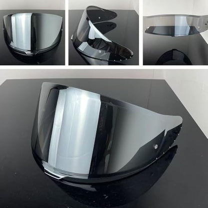 Shoei RF-1400 Helmet Visor Replacement for X15 CWR-F2 RF-1400 Z8 NXR2, CWR-F2 Shield Windshield Anti-Scratch UV Protection (Silver) - color: Silver