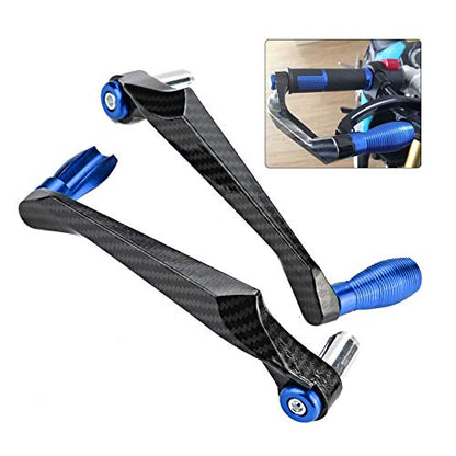 Motorcycle Lever Guards, 7/8 inch Universal Aluminum Alloy Motorcycle Handlebar Brake Protector (Blue)