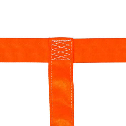 MOTO4U Universal Motorcycle Rear Wheel Tie down Strap in Orange - color: orange