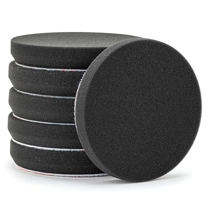 Griot's Garage 5.5" Black Foam Finishing Pads for Car Polishing and Detailing, Buffing Pads for Paint Correction and Sealant Application, 12214, Set of 6 - style: 5.5" (Set of 6)