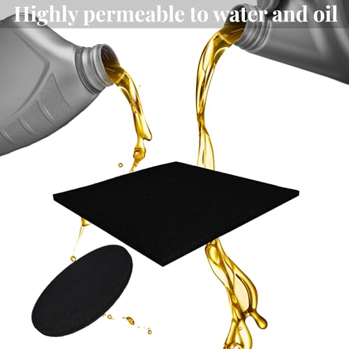 2 Pack Oil Drain Splash Pad, 22'' Square No Splatter Pad and 15'' Round Oil Splash Pad Fits Most Oil Drains Anti Splash Oil Change Mat for Car Changing Oil Transmission Drain Pan - size: 1 PCS 22"+1 PCS 15"