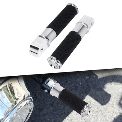 Rear Passenger Footpegs Motorcycle Foot Pegs Footrest Fit for 2020-later LiveWire 2018-later SoftailBreakout FXBRS Deluxe FLSTNSE models (Chrome Bracket) - color: Chrome Bracket
