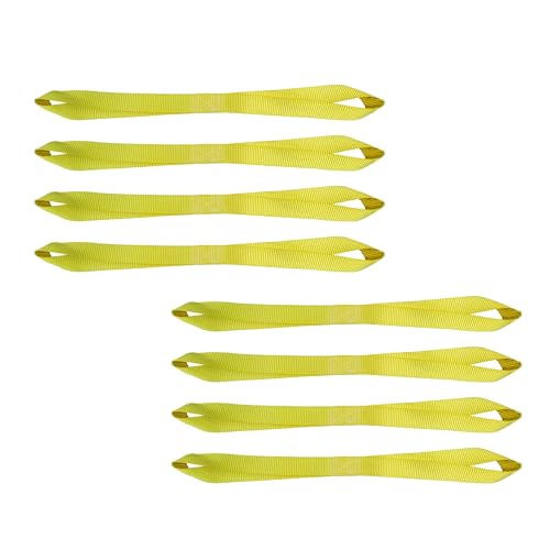 Mega Cargo Control Yellow (8 Pack) Soft Tie Loops for Securing ATV, UTV, Motorcycles, Scooters, Dirt Bikes, Lawn & Garden Equipment - color: Yellow (8 - Pack), size: Soft Tie Loops