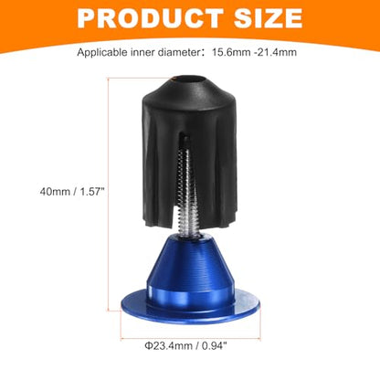 HARFINGTON Bike Handlebar End Plugs Aluminum Bar End Caps 16-21mm Adjustment Expanding Locking with Tool for MTB Road BMX Fixed Gear Bike, Blue - color: Blue