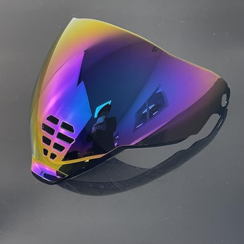 Airflite Shield Uv-protected For ICON IC-06 Airflite Face Shield Replacement Helmet Visor (Revo Rainbow-day use only) - color: Revo Rainbow-day Use Only