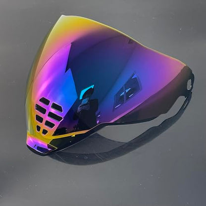 Airflite Shield Uv-protected For ICON IC-06 Airflite Face Shield Replacement Helmet Visor (Revo Rainbow-day use only) - color: Revo Rainbow-day Use Only