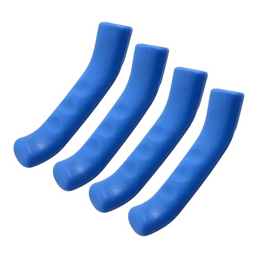 2 Pairs Bicycle Brake Lever Grip Protector Cover, Non-Slip Brake Lever Grip, Silicone Sleeve Universal Brake Protection Handle Cover for Bicycle, Cycling, Road/Mountain Bikes, Blue - color: Blue