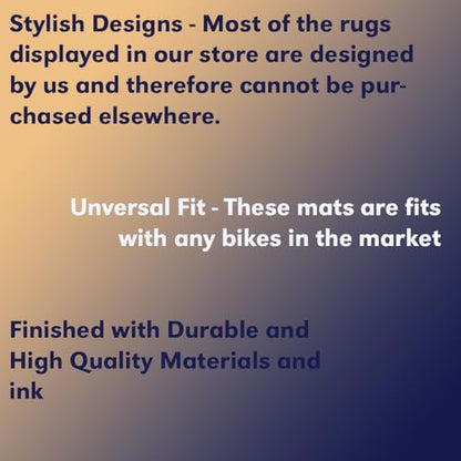 Motorcycle Garage Mat for Honda Bikes HRC - for CBR, Fireblade, Rebel, Africa Twin, CRF | Non-Slip Parking Carpet for Home Garage Display Mat for Honda Bikes, Display Mat for CBR Bikes