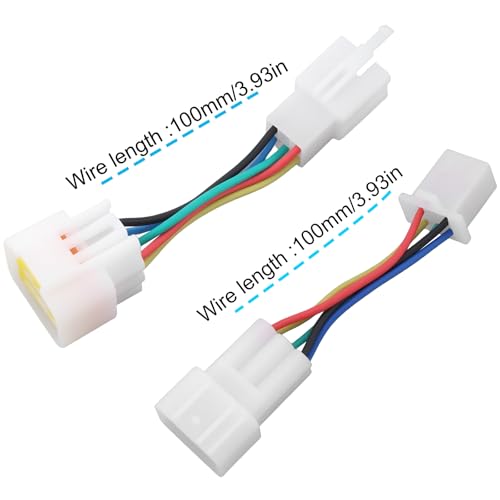 2Pcs 6Pin 5-Wire Motor Hall Adapter Cable Suitable for Most Electric Motorcycles