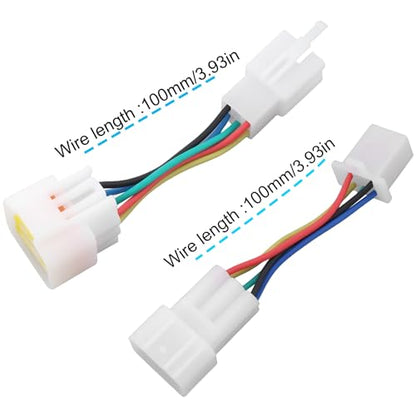 2Pcs 6Pin 5-Wire Motor Hall Adapter Cable Suitable for Most Electric Motorcycles