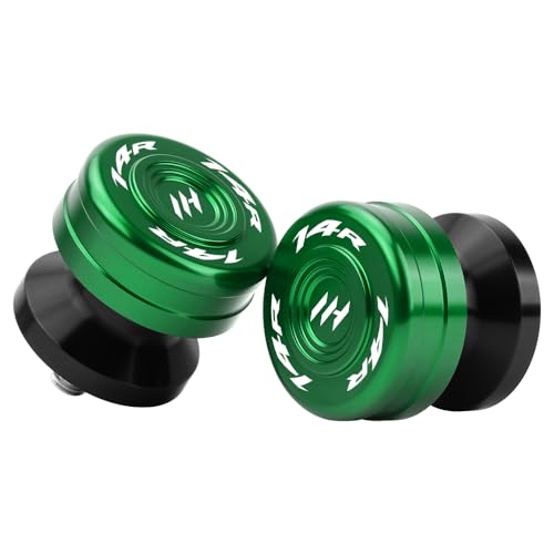 M10 Motorcycle Swingarm Spools For Ninja ZX-14R 2012-2018 CNC Aluminum Paddock Stand Sliders for Rear Swingarm Protection (See details below) ninja zx-14r Accessories (Green) - color: Green