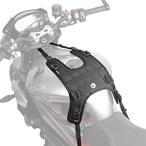 Rhinowalk Motorcycle Frame Bag Saddle Bag Side Bag with Shoulder Strap 6L Motorcycle Tank/Saddle Mount Base