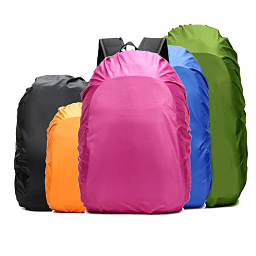 Frelaxy Waterproof Backpack Rain Cover, 10000mm Waterproof Level, Upgraded Ultra-Strong Multilayer Structure, Antislip Cross Buckle Strap, Ultralight Compact Portable, for Hiking, Camping, Traveling - color: Fuchsia, size: S (For 15L-25L backpack )