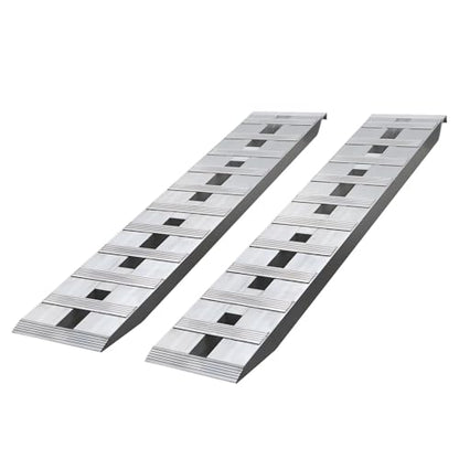 Loading Ramps 6000 Lbs, 2Pcs Folding Powerspots Loading Ramps for Pickup Trucks Bed,Truck Car Auto Trailers Ramps with Load Straps for Motorcycles, ATV/UTV, Lawn Mmowers, Tractors, 60" L x 12" W