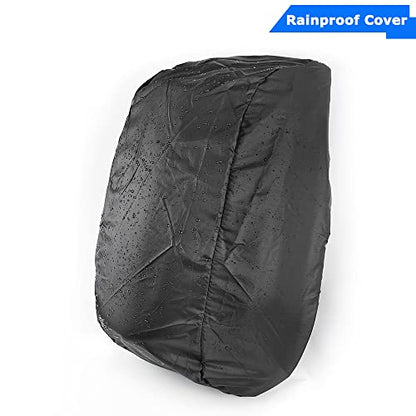 Motorcycle Backpacks for Men Helmet Bags Waterproof hard shell 30-48L Expandable Storage Travel Bag Luggage (Black) - color: Black