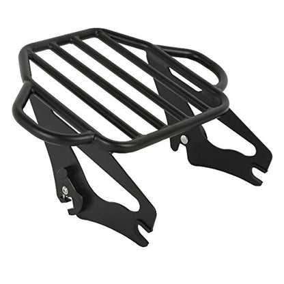 Black Detachable Passenger Backrest Sissy Bar Upright w/ 2 Up Luggage Rack Fits For Harley Touring Road King Street Road Electra Glide 2009-2025 2021 2021 2018 - color: Black #3