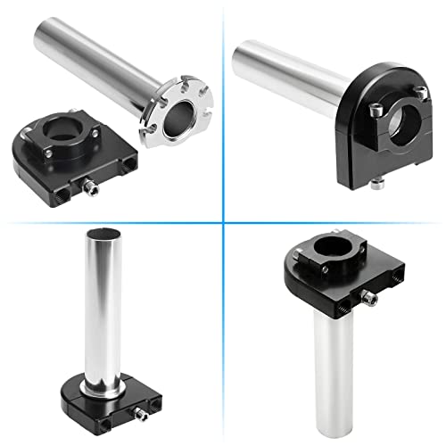 22mm 7/8" CNC Black Quick Throttle Twist Grip - Motorcycle Aluminum Handlebar Accelerator Replacement for Kawasaki Honda Suzuki Ducati
