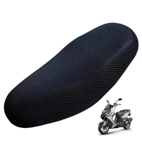 Universal Motorcycle Seat Cushion Cover Honeycomb Breathable Washable Scooter Seat Pad Cover for Rear Seat, 75x55CM, 3Pcs