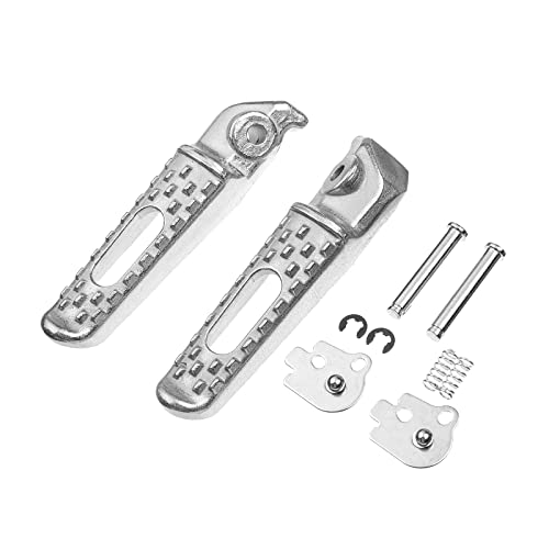 Rear Foot Pegs/Footrests/Pedals for Honda 2003-2023 CBR 600RR, 2004-2016 CBR 1000RR (Rear-White) - color: Rear-White